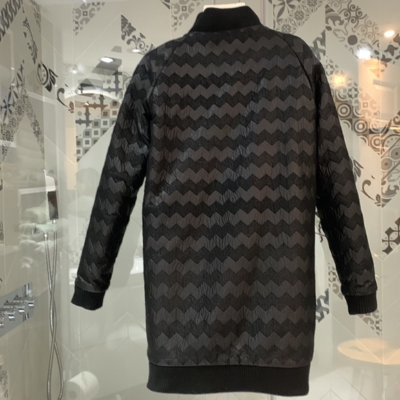 💲2️⃣5️⃣🎉HP🎉Anthropologie Numph Chevron Pattern Maxi Lengh Bomber Jacket - Picture 11 of 13